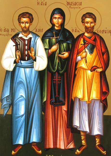 Michael the New Martyr, Anastasia and Codratus