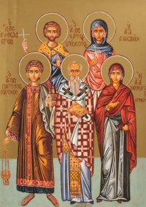 Saints martyrs Agathonica, Krebus, Agathodorus et Babylos, et la nouvelle martyre Chrysa 1795