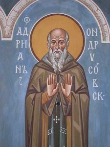 Heiliger Adrian, Abt des Klosters Ondrosov