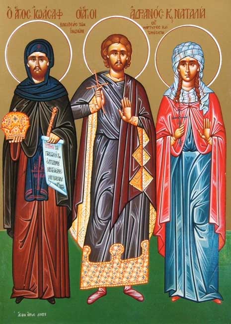 Martyr Adrian and his wife Natalia