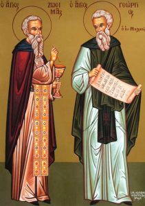 Die Heiligen Georg und Zosmias