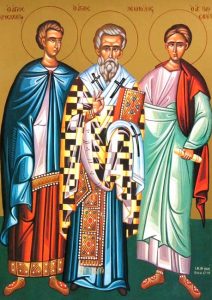 Свети Крискандос, Леонид и Павзолип