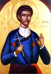 El nuevo santo entre los mártires, Mirón de Creta