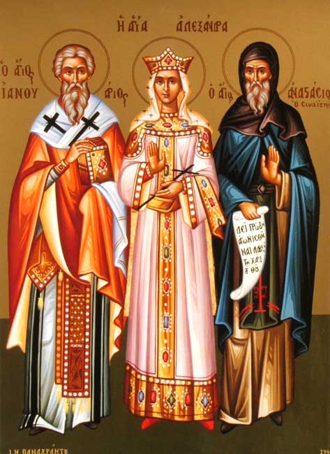 Saints January Archbishop Alexandra and Anastasius