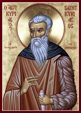 Our righteous father, Saint Kyriakos the Tourist