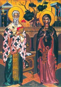 Cyprien, le martyr, et Justine, la martyre et sainte