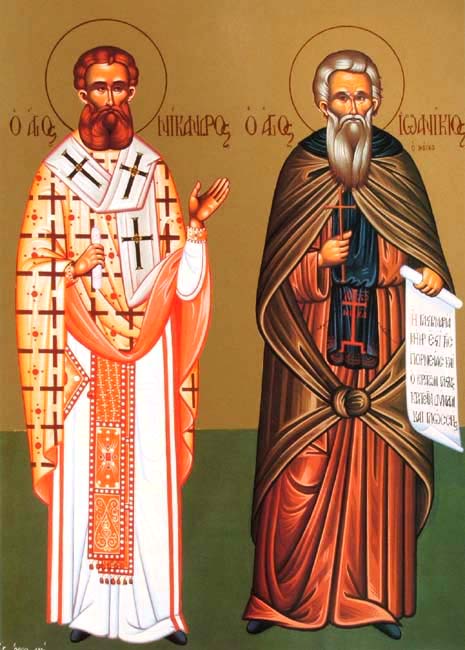 القديسان يوانيكوس الكبير و نيكاندروس