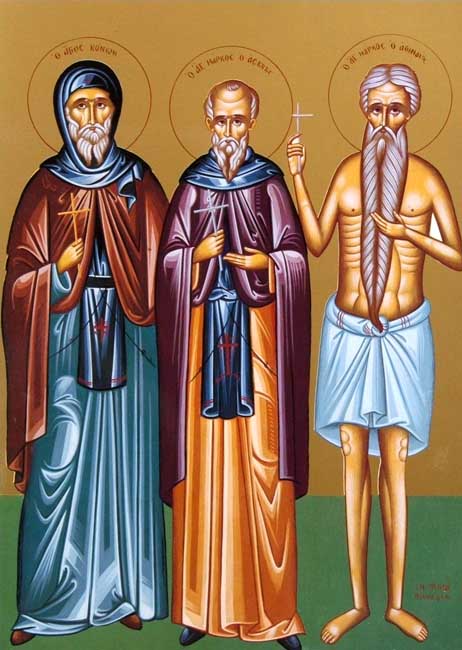 القديسون مرقس الذي من أثينا، مرقس وقونن الرهبان